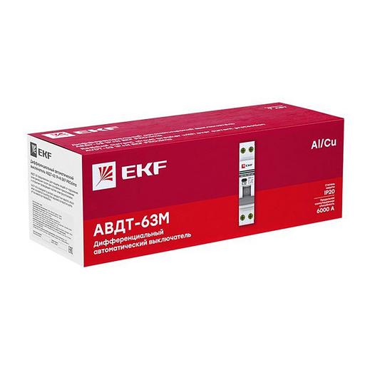 EKF DA63M-25-30 Дифференциальный автомат АВДТ-63М 25А/30мА (1мод., хар.C, электронный тип AC) 6кА EKF PROxima фото 4