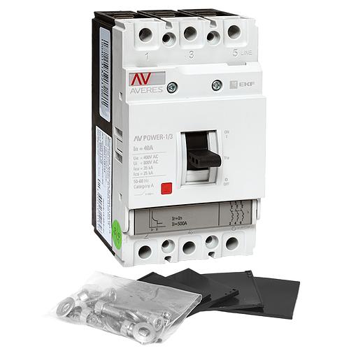 EKF mccb-13-40-TR-av Автоматический выключатель AV POWER-1/3 40А 35kA TR фото 4