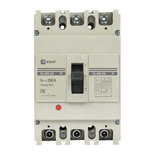 EKF mccb99-250-250m Выключатель автоматический ВА-99М 250/250А 3P 35кА EKF PROxima фото 3