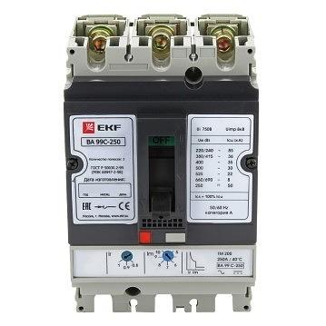 EKF mccb99C-250-200 Выключатель автоматический ВА-99C (Compact NS) 250/200А 3P 45kA EKF PROxima фото 1