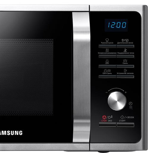 Samsung MG23F302TQS/BW Микроволновая печь, 23л, 800Вт, серебристый фото 7