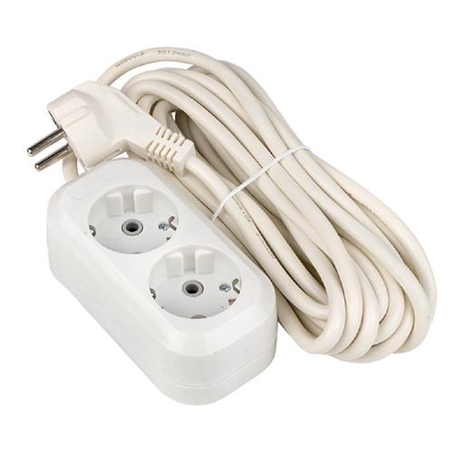 EKF UBA16-310-2-05 Удлинитель "Эксперт" 2 гнезда 5 метров 16А/3,5кВт с заземлением ПВС 3х1 EKF PROxima фото 1