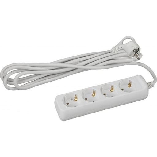 ЭРА Б0028375 Удлинитель U-4e-5m-3x1 с заземлением 4 гнезда 5 м {полипропилен, 3х1 мм2} фото 1