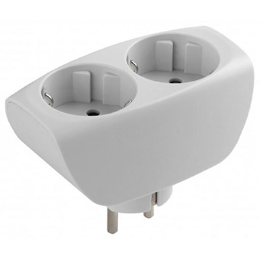 ЭРА C0045528 Разветвитель SP-2e-W белый 2 гн. с заземлением фото 1