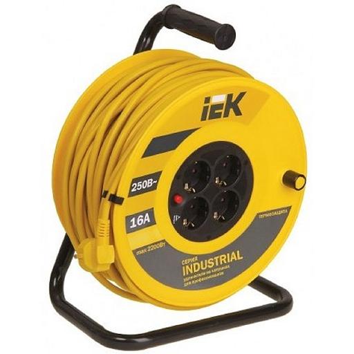 Iek WKP15-16-04-30 Катушка УК30 с т/з 4 места 2 Р + P Е /30м 3х1,5 мм2 "Industrial" фото 1