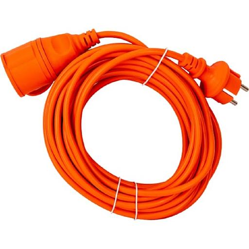 Iek WUP10-10-K09-44 Шнур УШ-01РВ оранж. с вилкой и розеткой 2Р+РЕ/10 метров 3х1,0 мм2 IP44 IEK фото 1