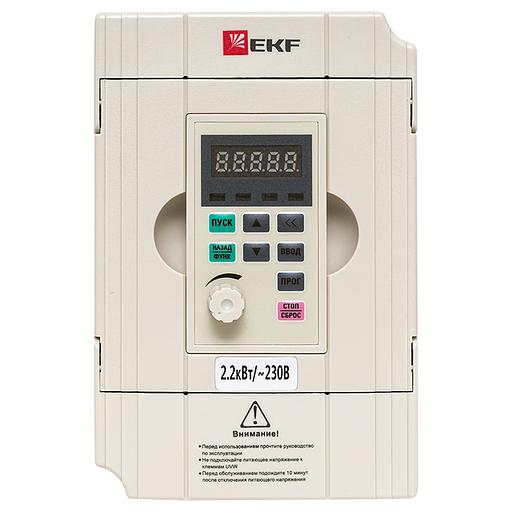 EKF VT100-2R2-1B Преобразователь частоты 2,2/4кВт 1х230В VECTOR-100 EKF PROxima фото 3