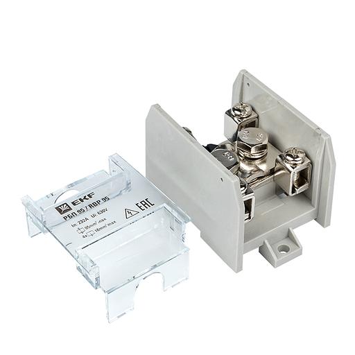 EKF RBP-95-100 Распределительный блок проходной РБП 95 (1х95-4х16 мм2) 232/100А EKF PROxima фото 2