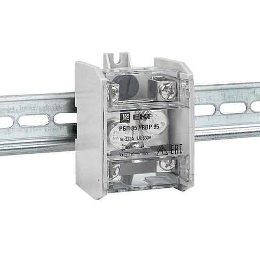 EKF RBP-95-100 Распределительный блок проходной РБП 95 (1х95-4х16 мм2) 232/100А EKF PROxima фото 3