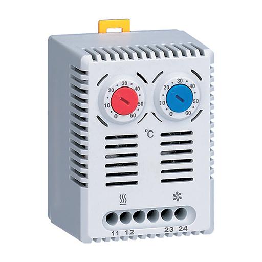 EKF T2C10M Термостат NO+NC (охлаждение и обогрев) на DIN-рейку 10A 230В IP20 EKF PROxima фото 1