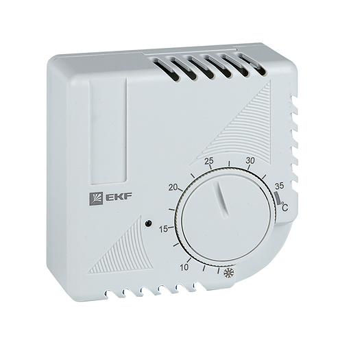 EKF thermo-no-nc-wall Термостат NO/NC (охлаждение/обогрев) накладной 16A 230В IP20 EKF PROxima фото 1