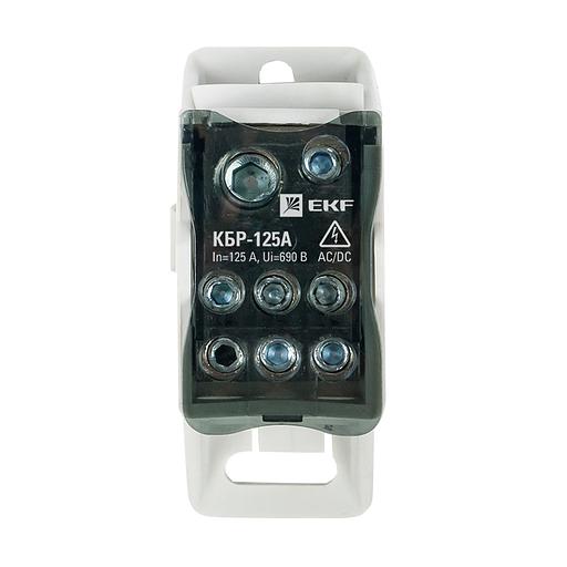 EKF plc-kbr125 Блок распределительный КБР на DIN-рейку и монтажную панель 125A EKF PROxima фото 2