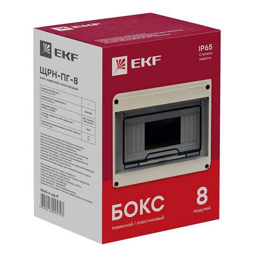 EKF Pb65-n-pg-8 Щит распред. навесной ЩРН-ПГ- 8 (147х203х89) IP65 EKF PROxima фото 4