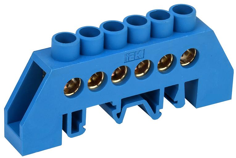 Iek YNN10-812-6DP-K07 Шина N "ноль" в комб DIN-изол "Стойка" ШНИ-8х12-6-КС-С ИЭК фото 1