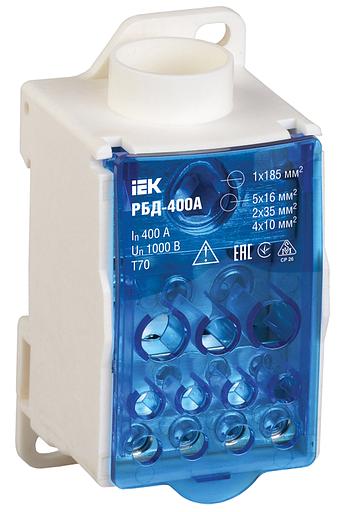 Iek RBD-400 Распределительный блок на DIN-рейку РБД-400А фото 1