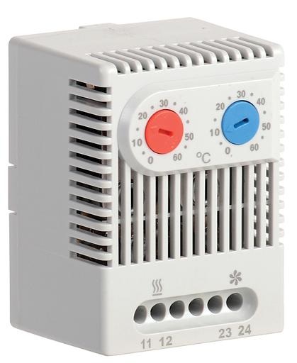Iek YCE-DTNO-NC-60 Термостат двухканальный от 0 до +60°C NO+ NC IEK фото 1
