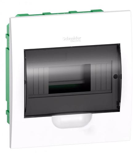 Systeme electric EZ9E108S2FRU Щит распределительный встраиваемый белый дверь прозрачная на 8 модулей IP40 Easy9 фото 1