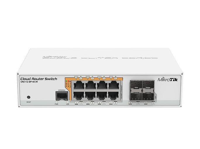 Маршрутизатор 8PORT 1000M 4SFP CRS112-8P-4S-IN MIKROTIK фото 1