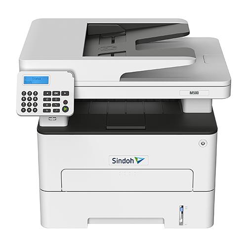 Многофункциональное устройство МФУ Sindoh M500 Ч/Б принтер/копир/сканер/факс. 34 стр/мин, 2400x600 dpi, Сканер цвет А4 до 23 стр/мин. CPU 1ГГц, 2 Ядра, 512 Мб, Ethernet, USB, Wi-Fi. ADF 50 листов. Старт. тонер на 700 отп. (M500) фото 1