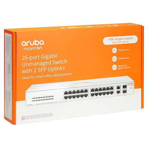 R8R50A Aruba Instant On 1430 26G 2SFP Switch Switch фото 3