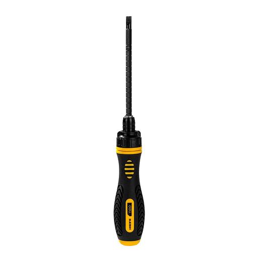 Двухсторонняя отвертка с трещеткой Deli DL626011 PH2+SL6x180мм, сталь CrV, длина 180-230мм, диаметр хвостовика 6,3мм фото 3