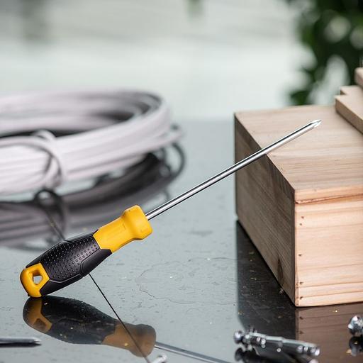 Крестовая отвертка Deli DL635150 PH1x150мм Материал: CR-V. Двухкомпонентная ручка. Хромированная. фото 6