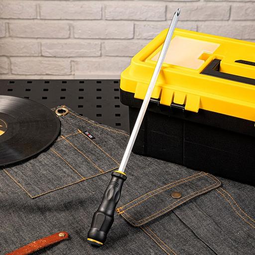 Крестовая отвертка со сквозным хвостовиком (ударная) Deli DL627012 PH4x300 фото 5