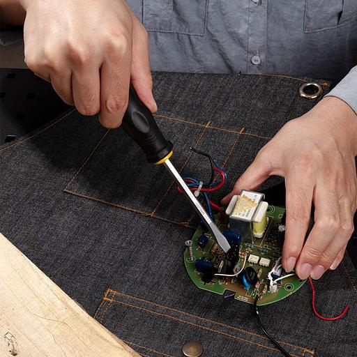 Шлицевая отвертка со сквозным хвостовиком (ударная) Deli DL6270041 SL6x100 фото 6