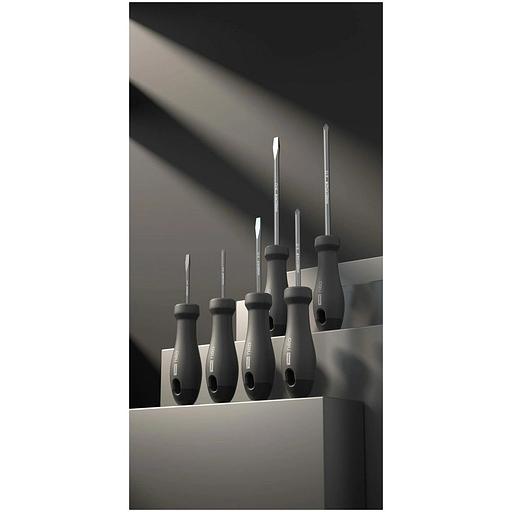 Набор отверток "Home Series Black" Deli HT1006 6шт SL3x75+SL5x100+SL6x150+PH0x75+PH1x100+PH2x150, эксклюзивный дизайн, рукоятка из высококачественного софттач пластика фото 8