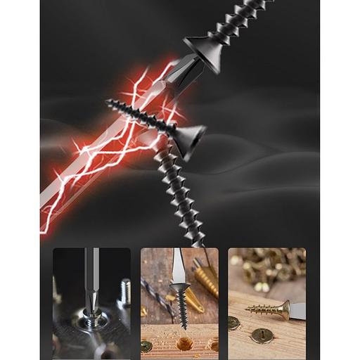 Двухсторонняя отвертка "Home Series Black" Deli HT1055 SL5+PH1, длина жала 100мм, эксклюзивный дизайн, рукоятка из высококачественного софттач пластика фото 5