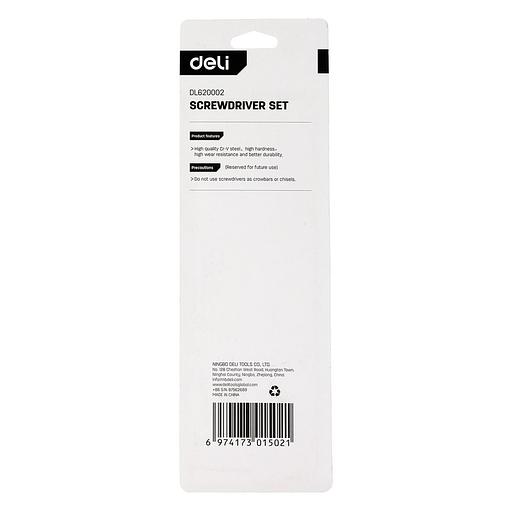 Набор отверток Deli DL620002 2шт SL6x125 + PH2x125 фото 1