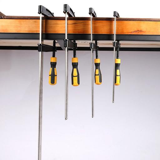 Струбцина F-образная Deli DL110515 150x50 мм, макс. усилие зажима 1000N, резьба 9,5мм фото 6