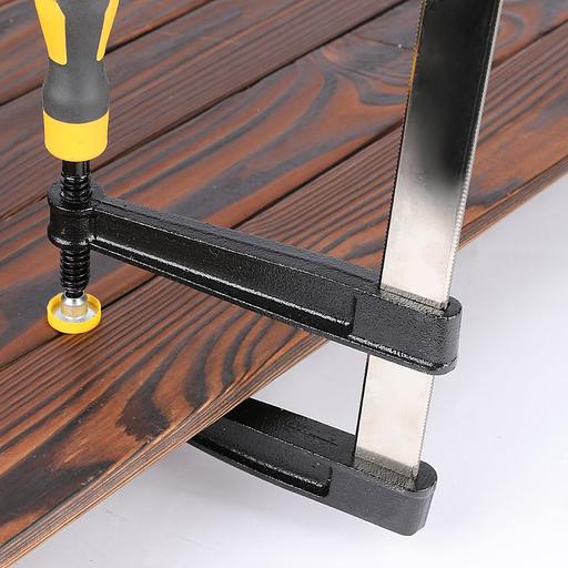 Струбцина F-образная Deli DL111230 300x120 мм, макс. усилие зажима 2000N, резьба 12мм фото 9