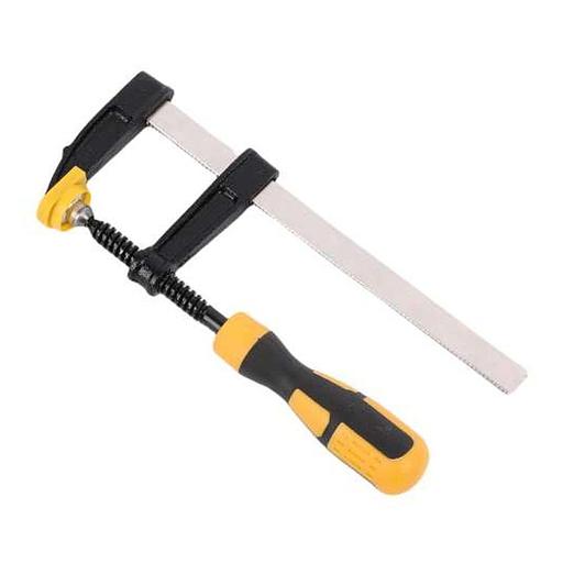 Струбцина F-образная Deli DL111280 800x120 мм, макс. усилие зажима 2000N, резьба 12мм фото 1