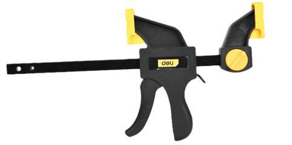Струбцина пистолетная быстрозажимная Deli DL110136 900x70 мм фото 3