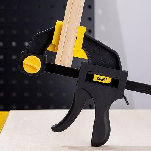 Струбцина пистолетная быстрозажимная Deli DL110112 300x70 мм фото 10