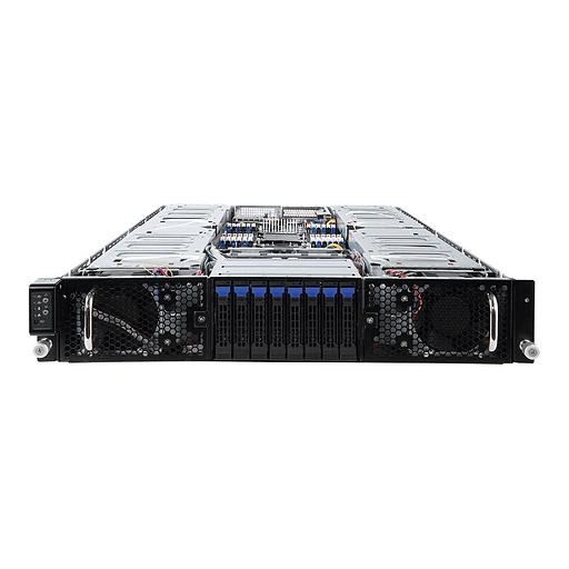 G291-2G0 (rev. 100) 2U 16x Single Slot GPU (Tesla T4 only), Dual Intel® Xeon® Scalable, 24x "RDIMM/LRDIMM DDR4, 2x 10Gb/s BASE-T (i550-AM), Aspeed AST2500, 8x 2.5" NVMe/SATA HS HDD/SSD, 2xPCIe Gen3 x16 LPHL, 2x2200W" фото 2