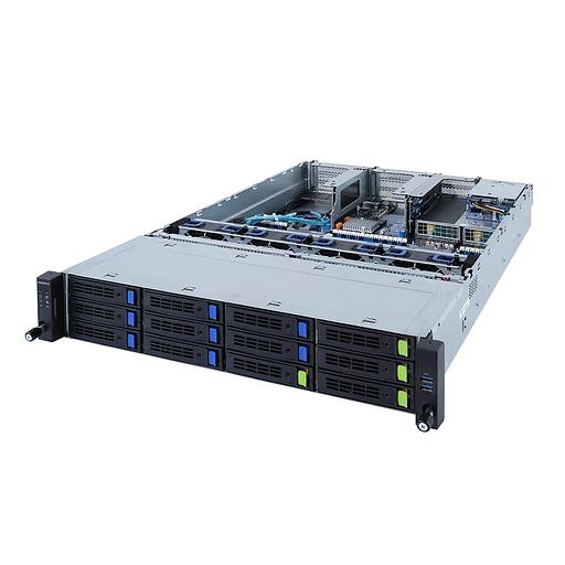 "R282-3C1 2U, 2x LGA4189, 32x DIMM DDR4, 12x 3.5" SAS/SATA with expander (4x NVME Gen4), 2x 2.5" SATA/SAS in rear side, 2x 1Gb/s (Intel I350-AM2), 3x PCIE Gen 4 x16, 4x PCIE Gen 4 x8, 1x OCP 3.0 x16, 1x OCP 2.0 x8, AST2600, 2x 1600W (600112) фото 1