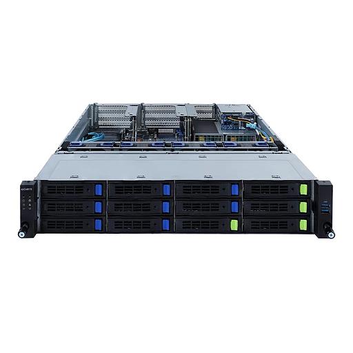 "R282-3C1 2U, 2x LGA4189, 32x DIMM DDR4, 12x 3.5" SAS/SATA with expander (4x NVME Gen4), 2x 2.5" SATA/SAS in rear side, 2x 1Gb/s (Intel I350-AM2), 3x PCIE Gen 4 x16, 4x PCIE Gen 4 x8, 1x OCP 3.0 x16, 1x OCP 2.0 x8, AST2600, 2x 1600W (600112) фото 2
