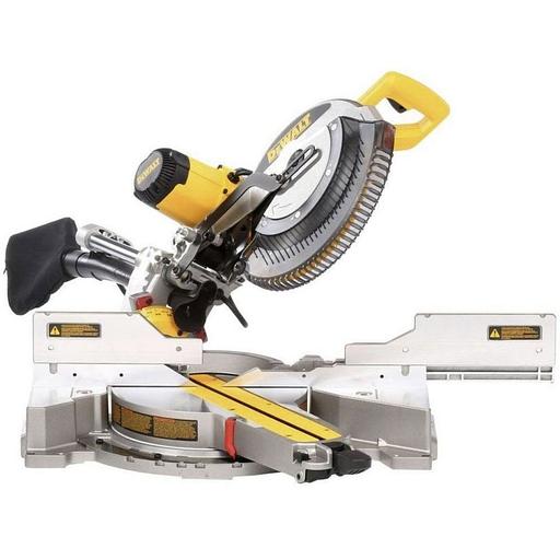 Торцовочная пила DEWALT DWS780-QS 1675 Вт 1900-3800 об/мин возможность подключения пылесоса, подсветка, пылесборник фото 2