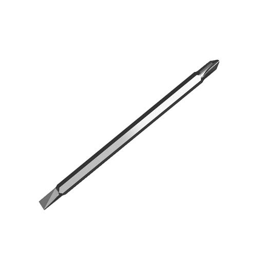 Двухсторонняя отвертка "Home Series Green" Deli HT1055L SL5+PH1, длина жала 100мм, эксклюзивный дизайн, рукоятка из высококачественного софттач пластика фото 2