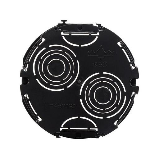 Подрозеточная коробка для сплошных стен, черная, под 2 модуля DKC 59301 фото 3