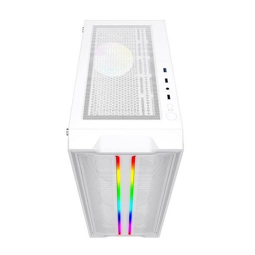 Корпус Powercase Mistral Evo White, Tempered Glass, 1x 120mm PWM ARGB fan + ARGB Strip + 3x 120mm PW фото 4