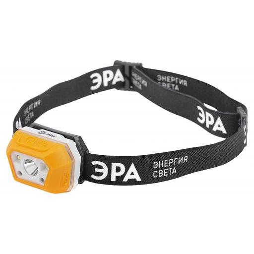 ЭРА Б0052318 Фонарь налобный светодиодный Рабочие Практик GA-810 аккумуляторный 3Вт сенсорный micro-USB фото 1
