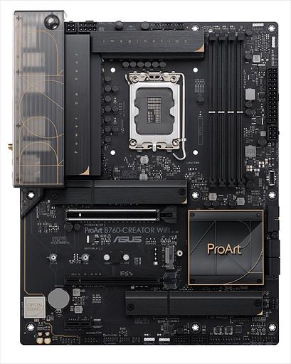 Материнская плата ASUS PROART B760-CREATOR WIFI, LGA1700, B760, 4*DDR5, HDMI+DP, 4xSATA3 + RAID, 3xM2, Audio, Gb LAN, USB 3.2, USB 2.0, ATX; 90MB1FY0-M0EAY0 (PROART B760-CREATOR WIFI) фото 1