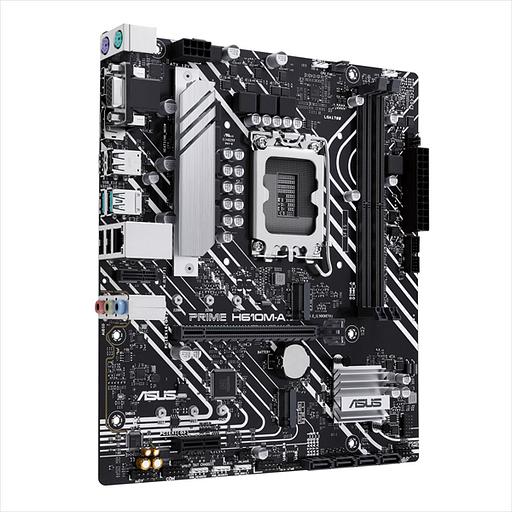 Материнская плата ASUS PRIME H610M-A-CSM, LGA1700, H610, 2*DDR5, VGA + DP + HDMI, 4 SATA 6, 2*M.2, USB 3.2, USB 2.0, mATX; 90MB1G20-M0EAYC (PRIME H610M-A-CSM) фото 1