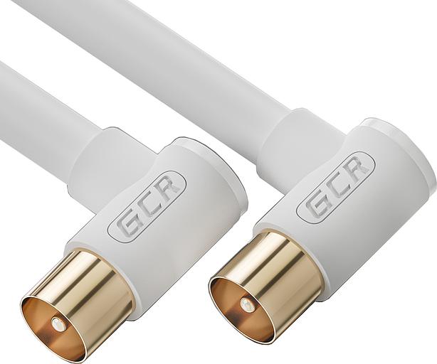 GCR Кабель 2.0m антенный (коаксиальный) TV M угловой / TV M угловой, GCR-52333 Greenconnect TV M - TV M 2м (GCR-52333) фото 1