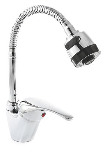 Смеситель Кухня SANTREK AQUA-665 MODERN d-40 SB58 гибкий излив (на гайке) Опт фото 1