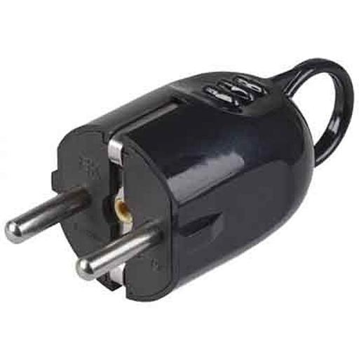 Iek EVP12-16-01-K02 ВПу12-02-Ст Вилка разборная угловая с з/к с кольцом 16А черная фото 1