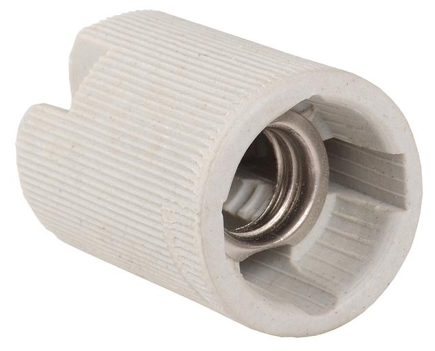 Iek EPC20-04-01-K01 Пкр14-04-К43 Патрон подвесной керамический, Е14, стикер на изделии, IEK фото 1